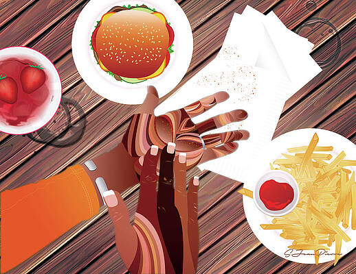 Study Of Hands No.21 by Sandra Jean-Pierre Study Of Hands No.21 by Sandra Jean-Pierre