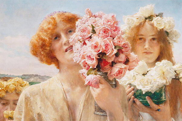 Summer Offering Print by Lawrence Alma-Tadema