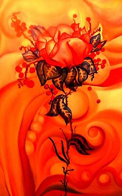 Wall Art - Painting - Sun Rose by Jordana Sands