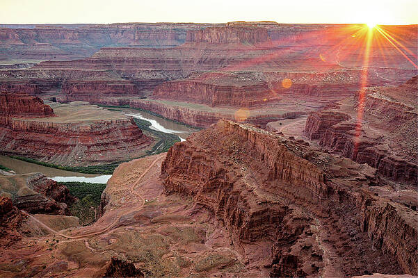 Wall Art - Photograph - Sun Setting on Dead Horse Point State Park - Utah by Gregory Ballos