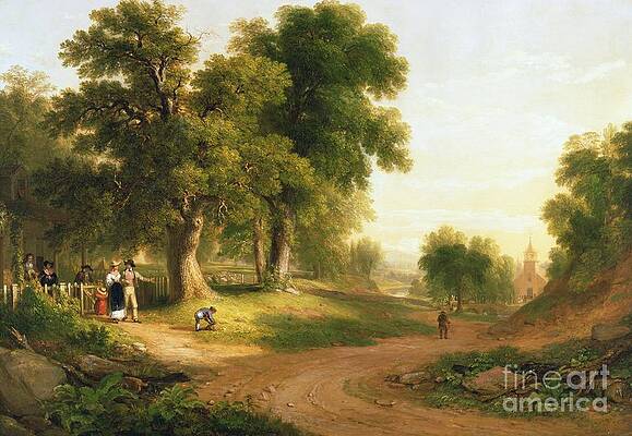 Wall Art - Painting - Sunday Morning by Asher Brown Durand
