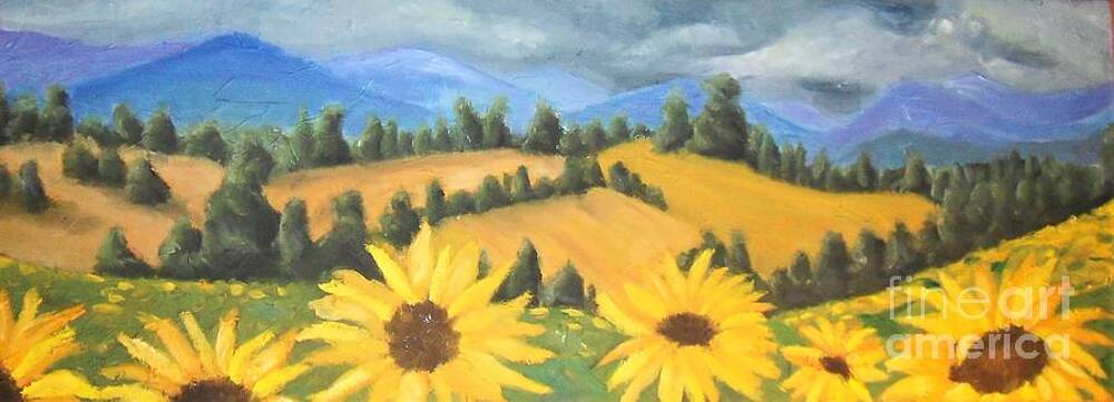Sunflower Field by Deborah Lewitt