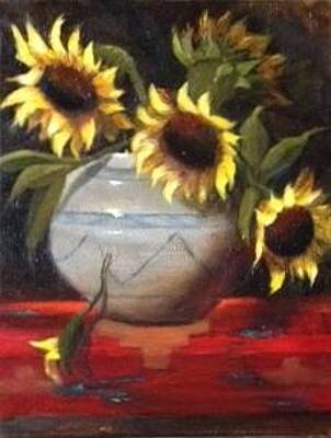 Sunflowers Painting By Cheryl J Smith