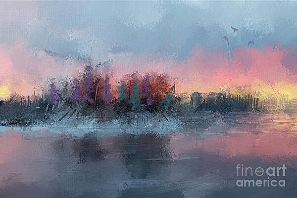 Sunrise over the lake by Lynne Alexander Sunrise over the lake by Lynne Alexander