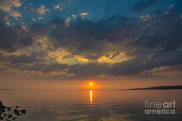 Wall Art - Photograph - Sunset on Lake Nipissing by Cheryl Baxter