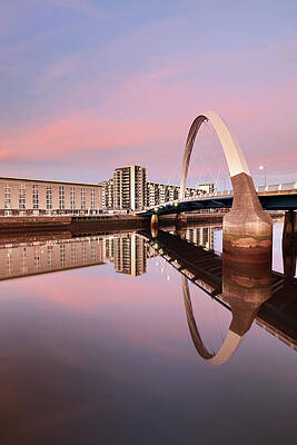 Wall Art - Photograph - Sunset over the Clyde by Grant Glendinning