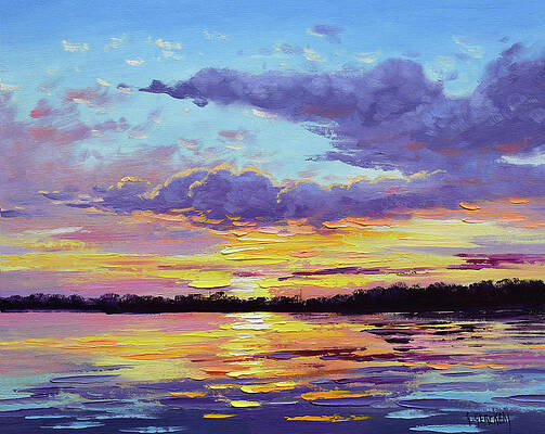 Sunset Painting Easy Ocean