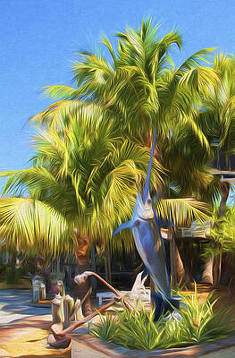 Wall Art - Photograph - Sunset Villas Billfish by Ginger Wakem