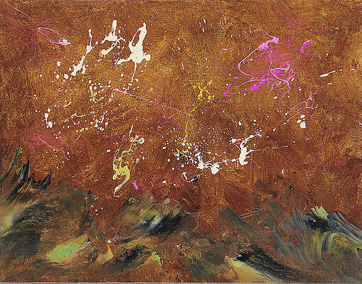 Wall Art - Painting - Surface Of Mercury by Joe Loffredo