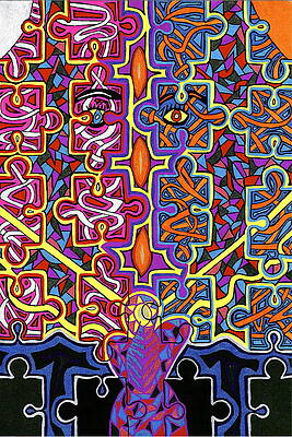 Wall Art - Drawing - Surrender and Integration. by Michelle Meaney