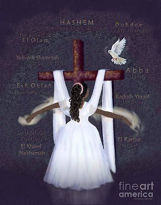 Hebrew Names Of God Art Fine Art America
