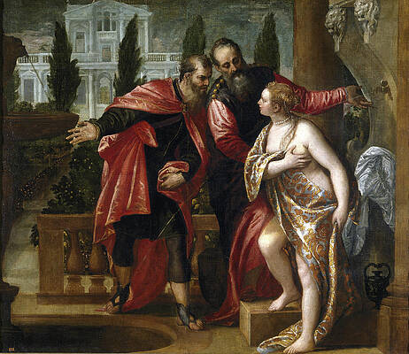 Susanna and the Elders Print by Paolo Veronese