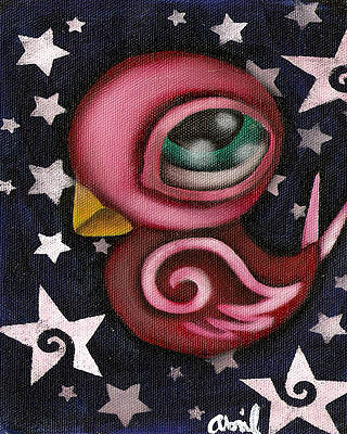 Wall Art - Painting - Swallow by Abril Andrade