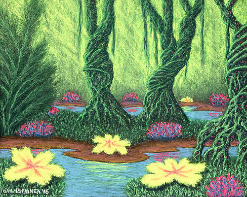 Swamp Things 02, Diptych Panel A by Michael Heikkinen Swamp Things 02, Diptych Panel A by Michael Heikkinen
