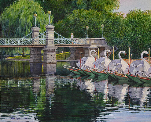 Swan Boats Boston Common by Tyler Ryder Swan Boats Boston Common by Tyler Ryder