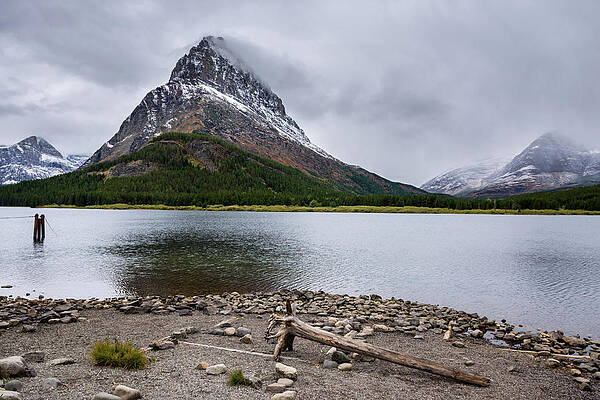 Wall Art - Photograph - Swiftcurrent Lake by David Hart