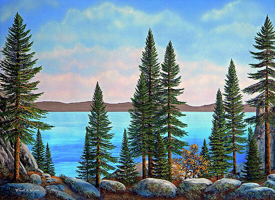 Wall Art - Painting - Tahoe Shore by Frank Wilson