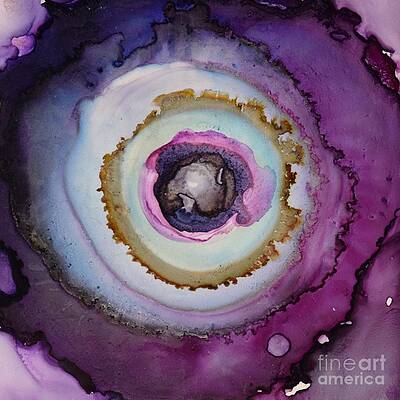 Wall Art - Painting - Target Practice Eggplant by Marla Beyer