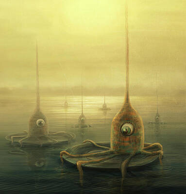 Wall Art - Digital Art - Testing the Waters by Catherine Swenson