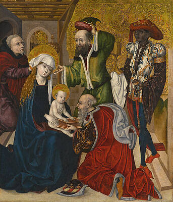 The Adoration Of The Magi Print by Master of the Saint Florian Crucifixion Triptych