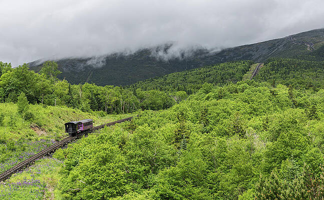 Wall Art - Photograph - The Algonquin Climbs The Mount Washington Cog Railway by Brian MacLean
