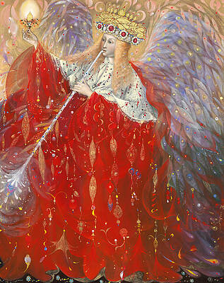 Wall Art - Painting - The Angel of Life by Annael Anelia Pavlova