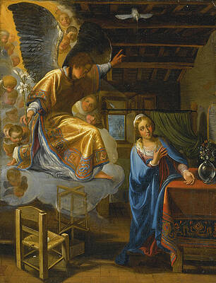 The Annunciation Print by Circle of Adam Elsheimer