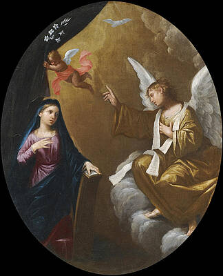 The Annunciation Print by Lorenzo Pasinelli