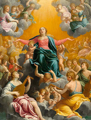 The Assumption of the Virgin Print by Guido Reni