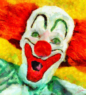 Famous Clown Paintings Fine Art America
