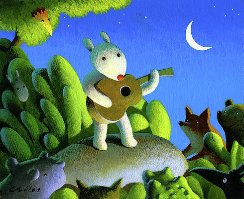 Wall Art - Painting - The Concert by Chris Miles