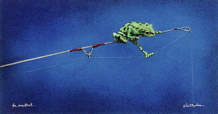 Fishing Frog Paintings for Sale - Fine Art America