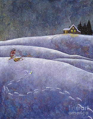  Painting - The cricket and the ant by Janneke Knispel