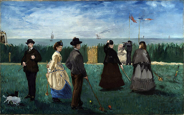 The Croquet Party Print by Edouard Manet