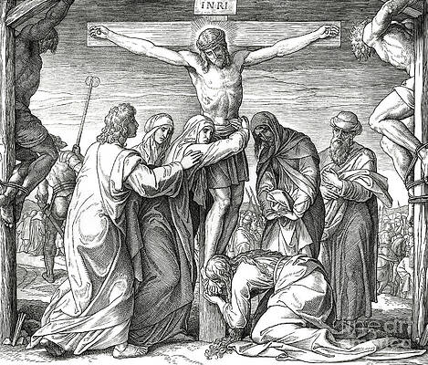 Jesus christ on cross sketch Royalty Free Vector Image