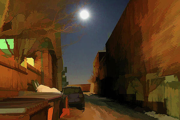 Wall Art - Digital Art - The Darkness Never Goes by Xine Segalas