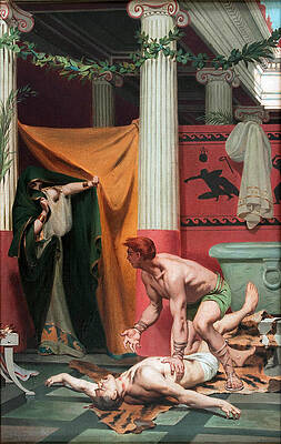 The Death of Emperor Commodus Print by Fernand Pelez