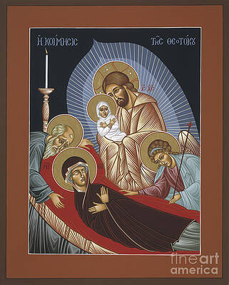 Wall Art - Painting - The Dormition of the Mother of God 029 by William Hart McNichols