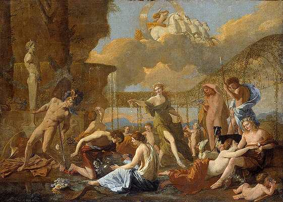 The Empire of Flora Print by Nicolas Poussin