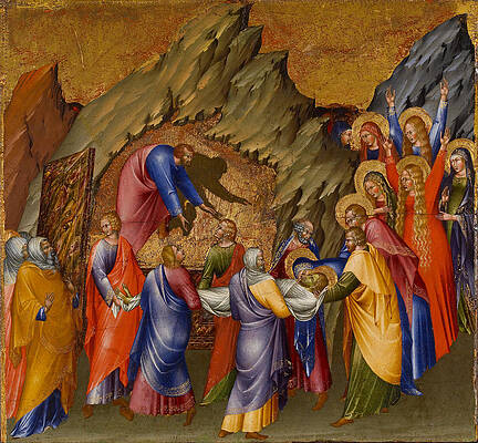 The Entombment Print by Giovanni di Paolo