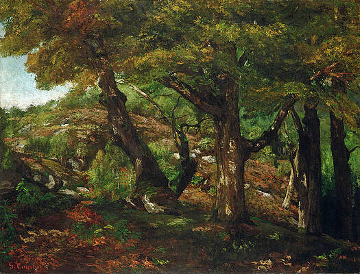 The Fringe of the Forest Print by Gustave Courbet