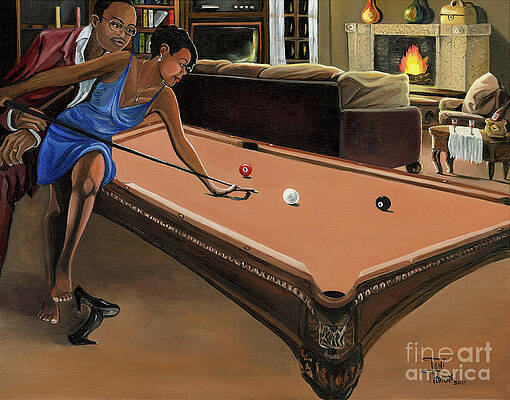 Pool Table Paintings Fine Art America