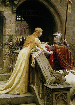 Wall Art - Painting - The God Speed by Edmund Blair Leighton