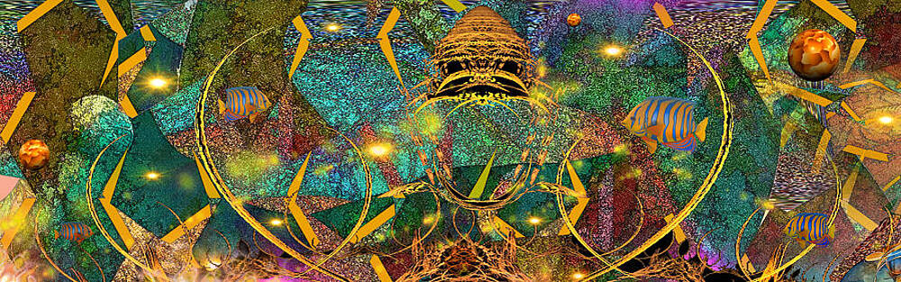 The Golden Bones Of Old Atlantis Digital Art By Phil Sadler