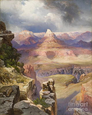 Wall Art - Painting - The Grand Canyon, 1909 by Thomas Moran by Thomas Moran