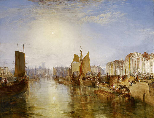 The Harbor of Dieppe Print by Joseph Mallord William Turner