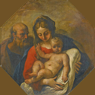 The Holy Family Print by Sebastiano Ricci