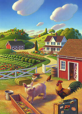 Farm Animal Paintings - Fine Art America
