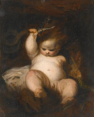 The infant Hercules Print by Joshua Reynolds
