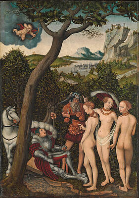 The Judgment of Paris Print by Lucas Cranach the Elder